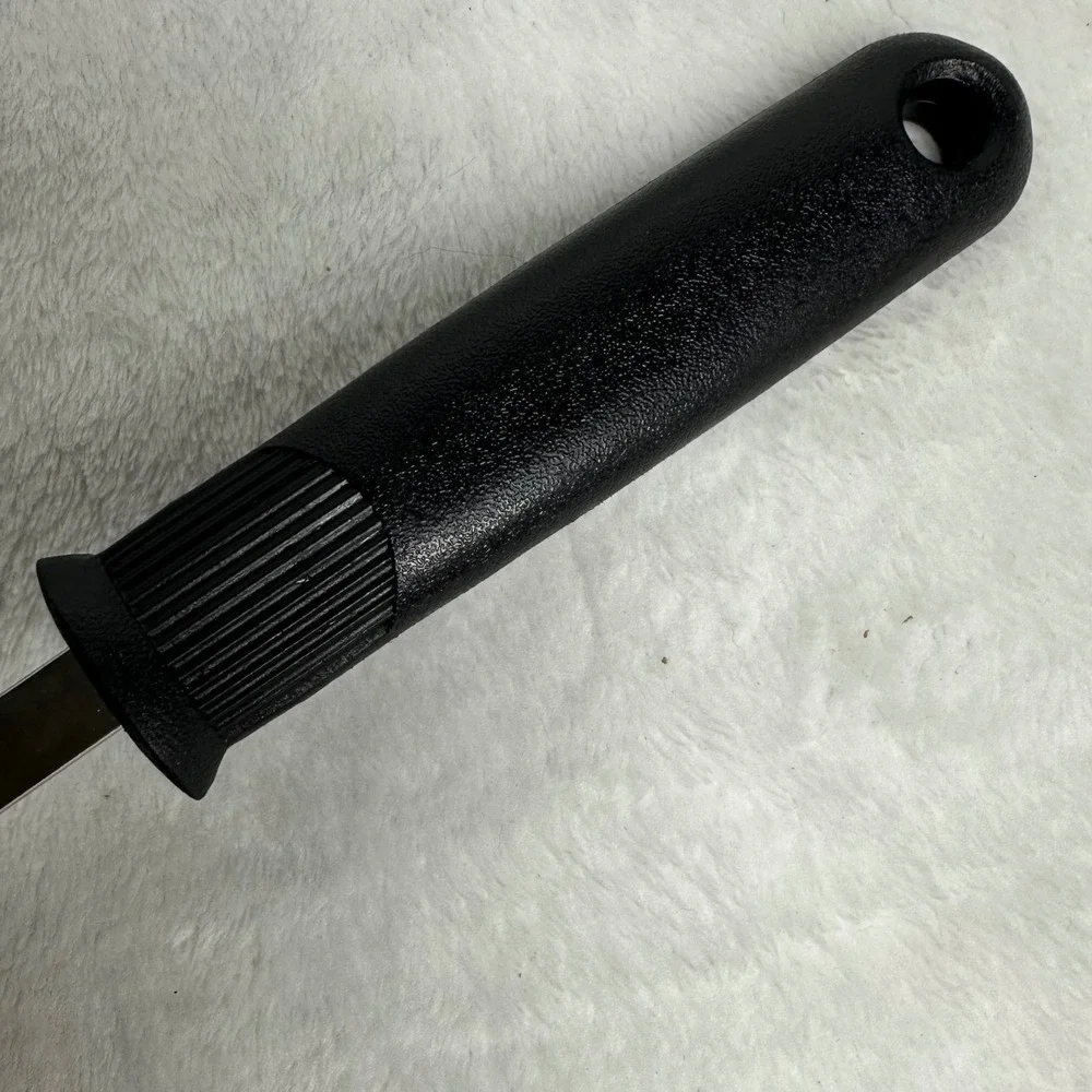 EKCO Slotted Spoon Black Excellent Nylon Stainless Steel Heat‎ Resistant Vntg